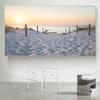 Modern Blue Sun Beach Grass Ocean Seascape Canvas Painting Landscape Posters and Prints Home Decor for Living Room Decoration