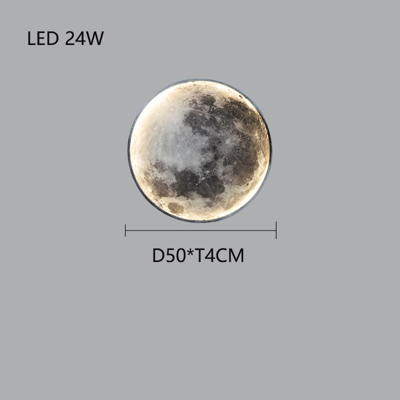 LED Creative Universe Moon Celling Light Wall Lamps Bedroom Living Room Bedside Earth Chandelier Stairs Aisle Wall Background