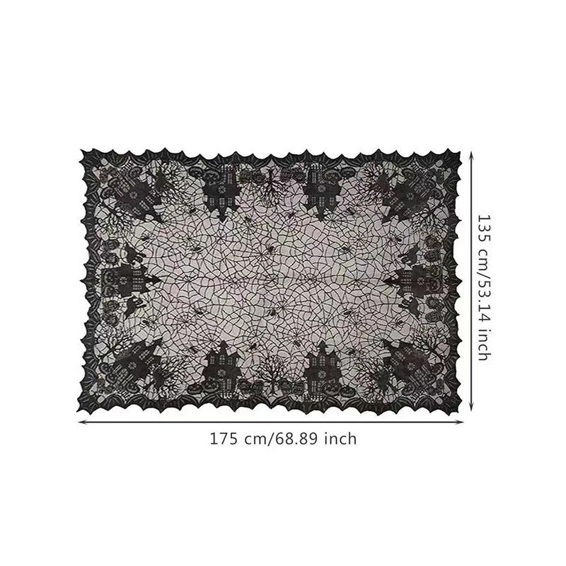 Zestaw: Szalik na kominek Pająk i Obrus Halloweenowy: Dynie, Okrągłe/Kwadratowe Obrusy, Dekoracja Bieżnika na Stół