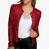 Women's Cardigan Long Sleeve Shiny Sequin Coat Open Front Casual Female Jacketc