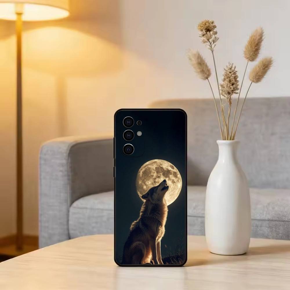 

Savage Wolf Theme Phone Case For Samsung S25,S24,S21,S22,S23,S30,Ultra,S20,Plus,Fe,Lite,Note,10,Black Cover Samsung S20plus5G