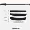 Black White Button Hole Elastic Belt Flat Band Garment Sewing Accessories Elastic Stretch Belt DIY 1.5/2/2.5/3cm Width