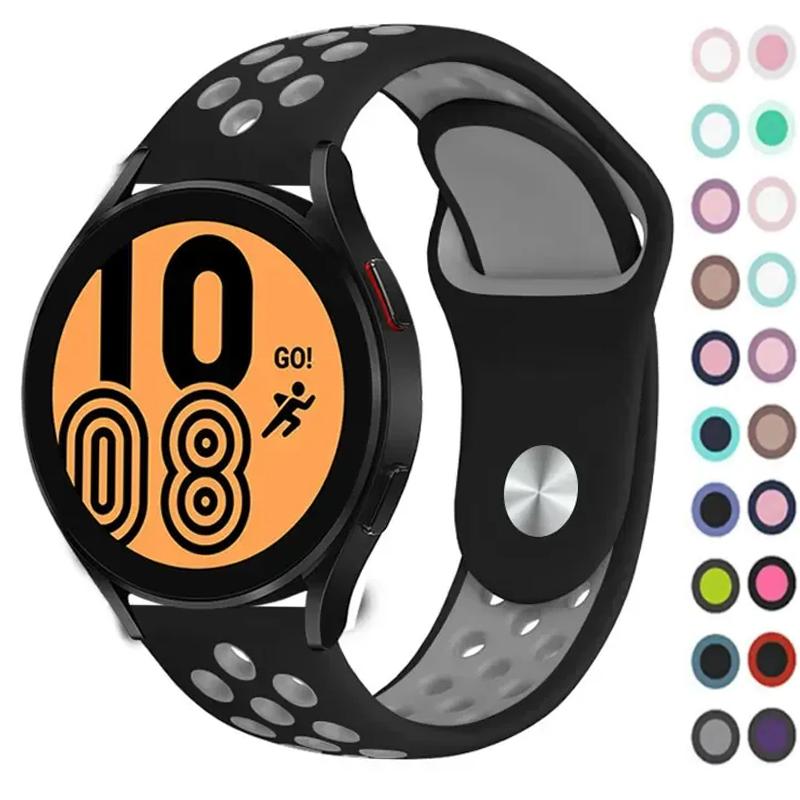 Classic 20mm 22mm Strap for Samsung Galaxy Watch 6 4 Classic 5 Pro 45mm 44mm 40mm 47mm 43mm Sport Silicone For Huawei 4 gt-2-3-Pro