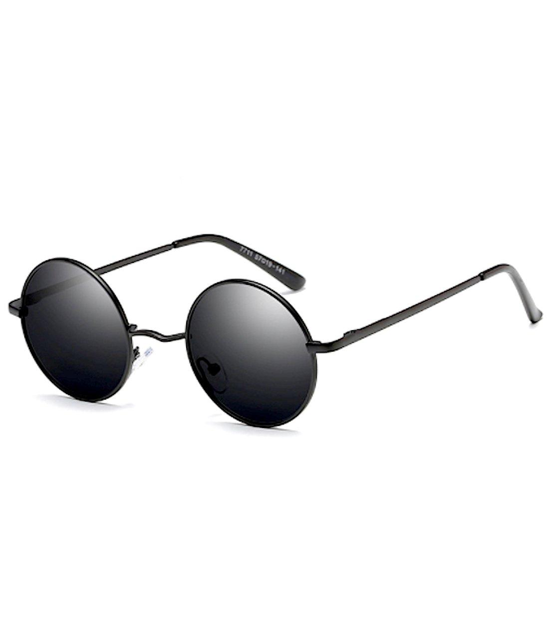 

Round Round Classic Fashion UV [FREESE] Sunglasses, Sunglasses, Glasses, Protection, Stylish, Men s (Classical Black)