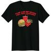 Schnell und Lecker Burger Pommes Limo Fast Food Liebhaber T-Shirt Neu 100% Baumwolle Kurzarm Rundhals T-Shirt Lässiges Herren Oberteil