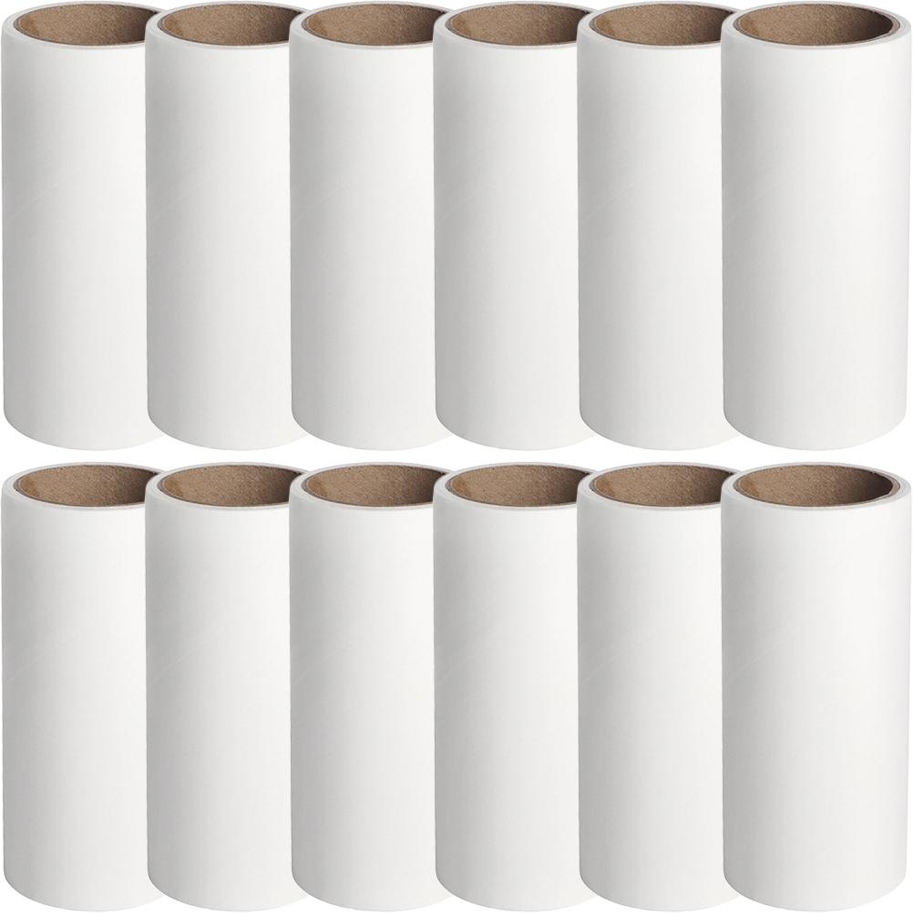 12 Pcs Sticky Paper Household Lint Roller Multi-function Pet Hair Curlers Portable Remover Cat Dog Adhesive Tape Puppy Travel
