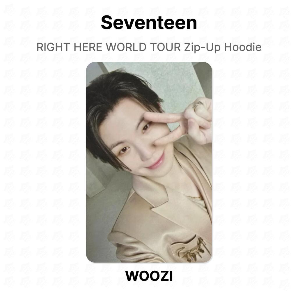 Seventeen RIGHT HERE WORLD TOUR Zip-Up Hoodie Official Photocard
