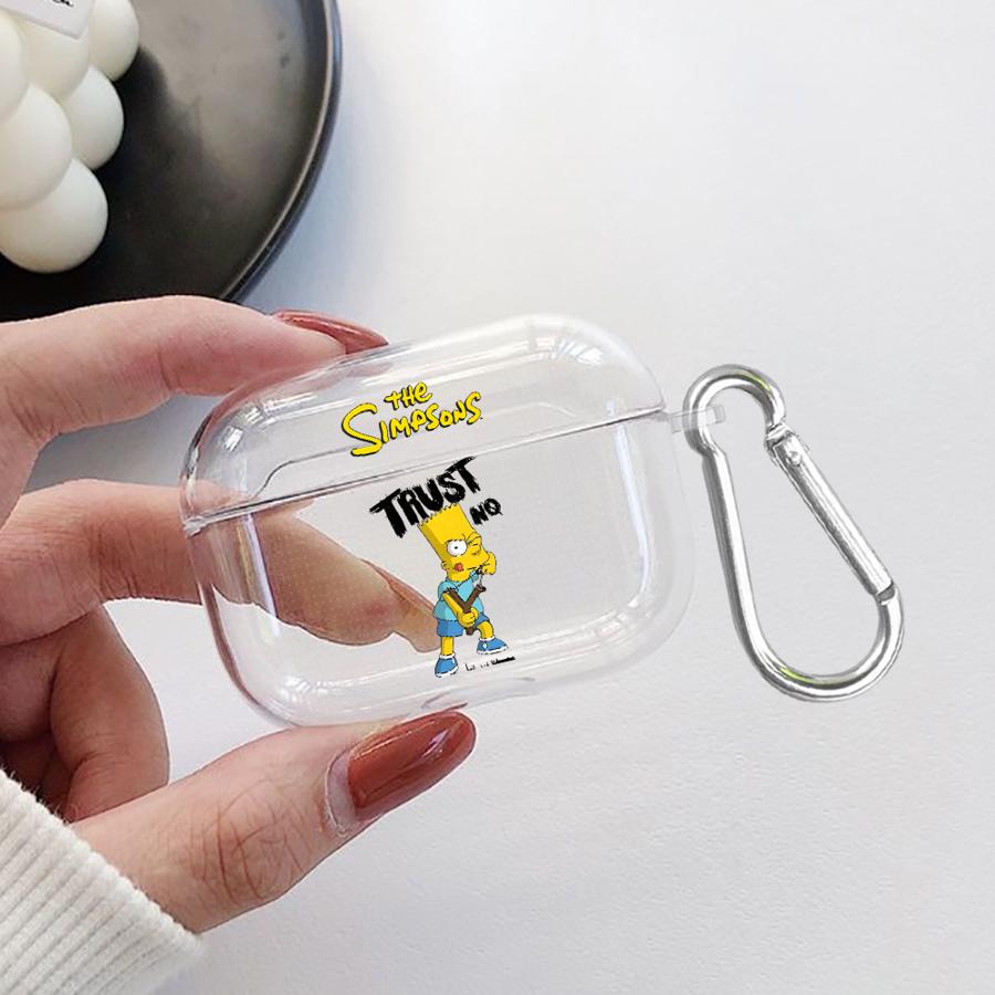 

Clear Earphone Cases Cover Case For Airpods Pro2 Pro3 4 2 Pro 3 1 The Simpsons Bart Airpods 4