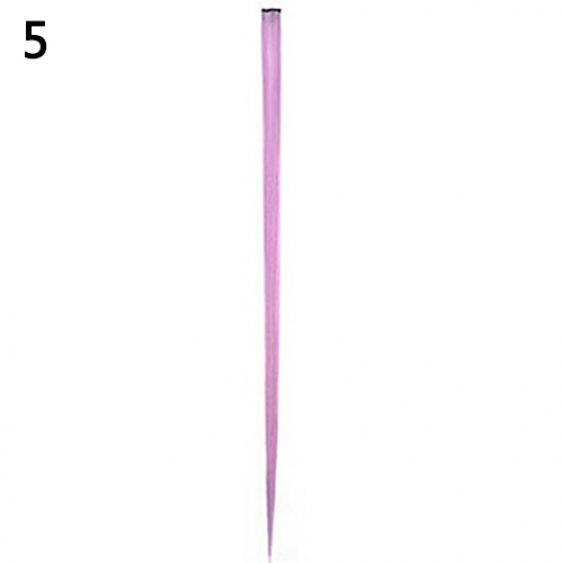 Damers Flerfärgade Långa Raka Syntetiska Clip In On Hårförlängningsbit