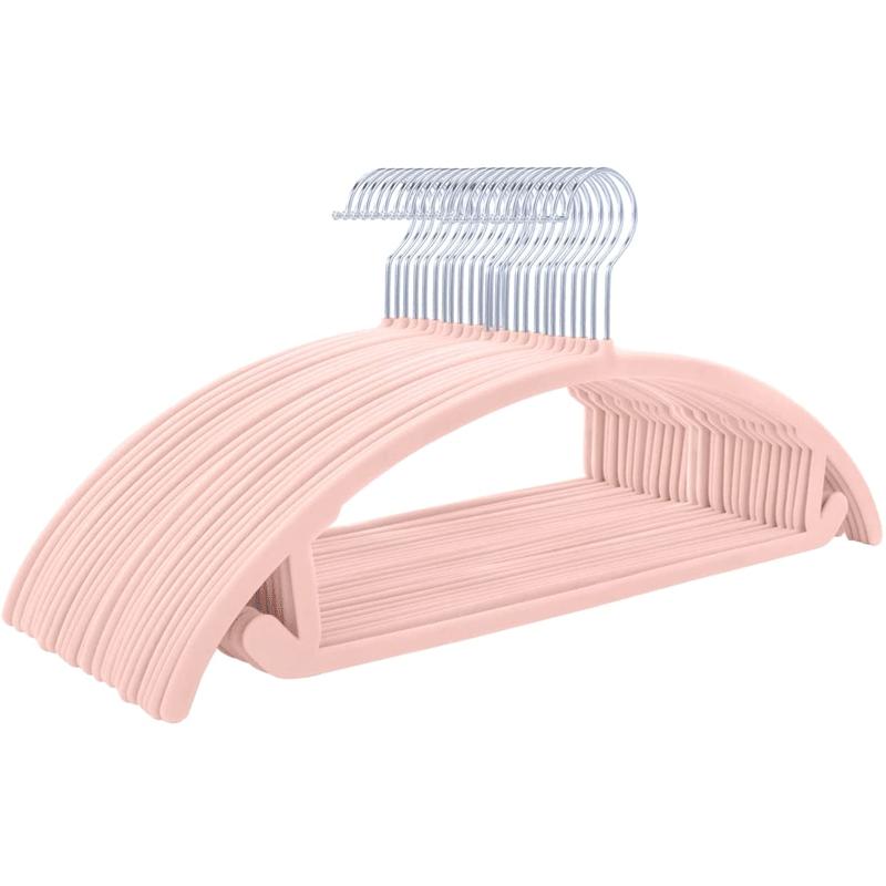 

Flocked Clothes Hanger Non-slip Household Seamless for Shirts Pants Closet Organizer Professional Space-saving Durable