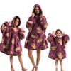 2023 Hooded Oversized Flannel Blanket Clothing for Men & Women – Extended Length for Warmth