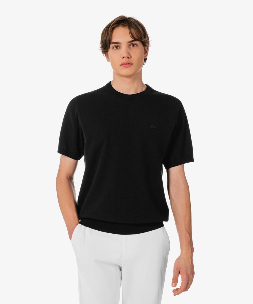 LACOSTE Men'S Solid Short Sleeve Crew Neck Pullover Ah324E-56G 031