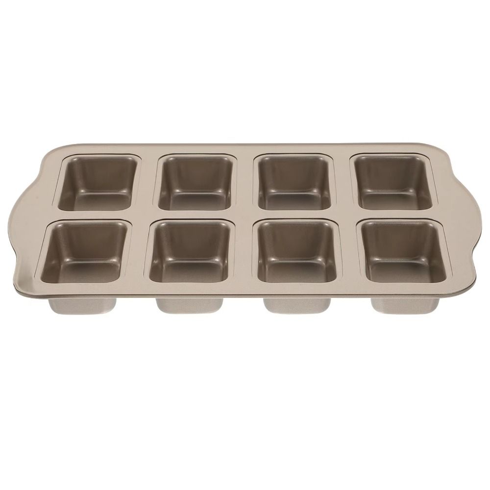8-Cavity Mini Loaf Brownie Pans Non-Stick Muffin Dessert Tray  Baking Supplies