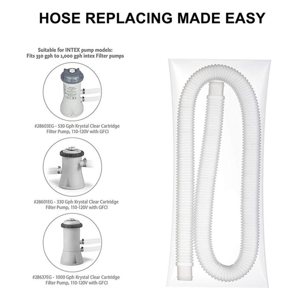 Plastic Hose Swimming Pool 32mm 59\" Long For Intex