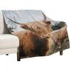 The Curious Cow No  Throw Blanket Cozy Light Blanket for Travel Camping Picnic