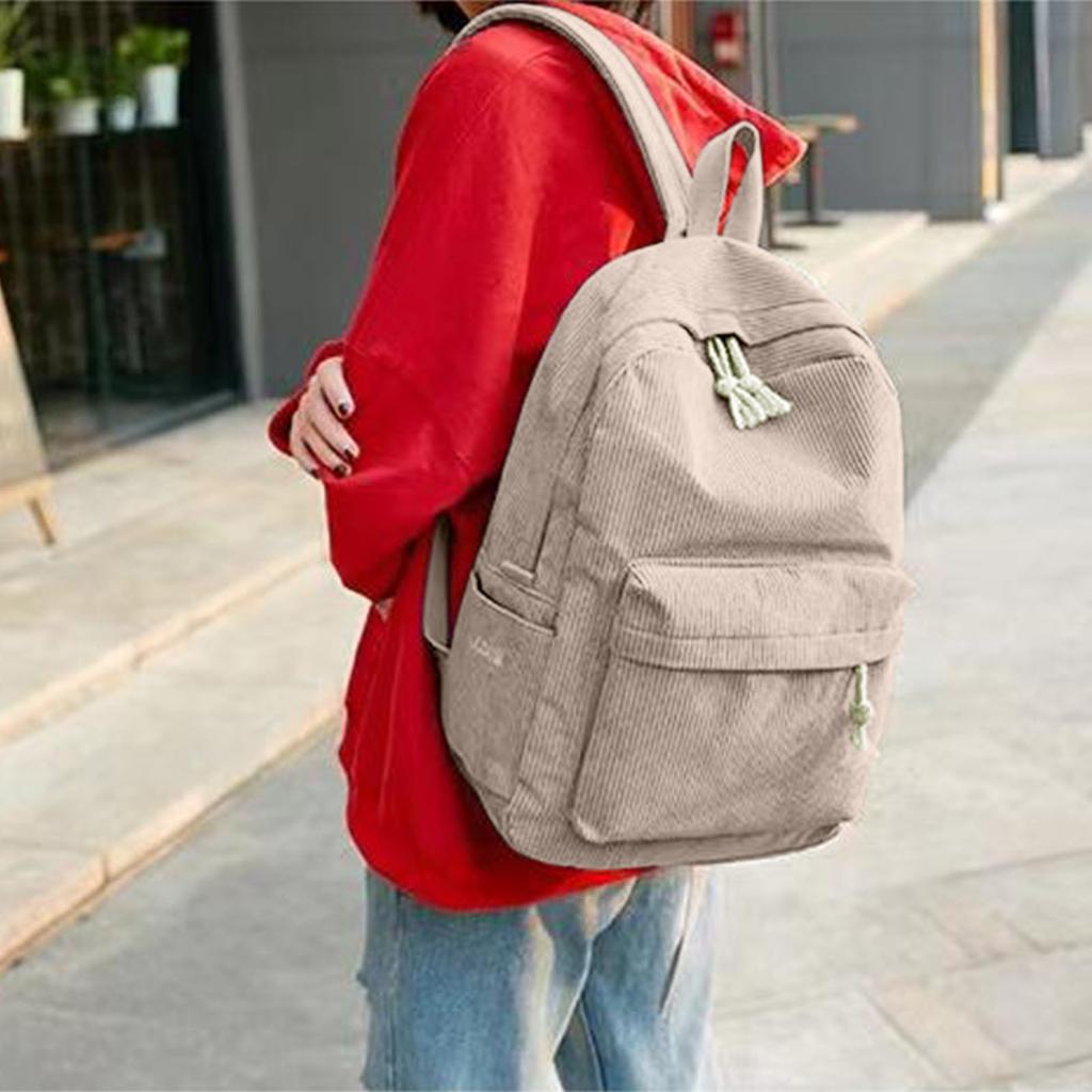 Nastavitelný ramenní popruh Jednobarevný personalizovaný fleecový školní styl Lehký ležérní batoh