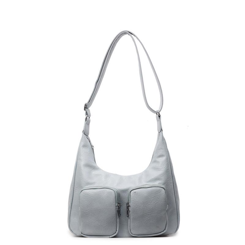 

2025 spring new model, this year s popular fashion niche hand bag, women s foreign style shoulder bag, multi-pocket shoulder bag синий