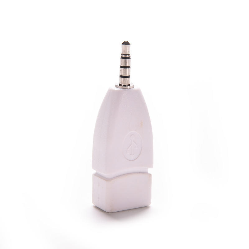 USB 2.0 Female to 3.5mm Male AUX Audio Plug Jack Converter Adapter Plug for Car MP3 Player Mobile Phones 1Pc