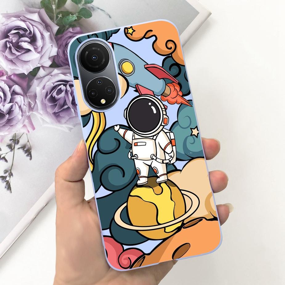 For Honor X7 X7a X7b Case Cute Astronsauts Cartoon Cover Soft TPU Phone Case For Honor X7a X 7 b HonorX7 HonorX7a HonorX7b Shell