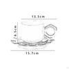 Keramiktasse mit Untersetzer Teetasse für Zuhause Geschenke