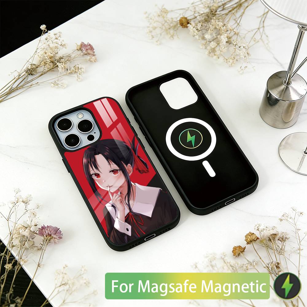 Kaguya sama Love is War Phone Case For iPhone17,16,15,14,13,12,11 Plus,Pro Magnetic with Magsafe Wireless Charging