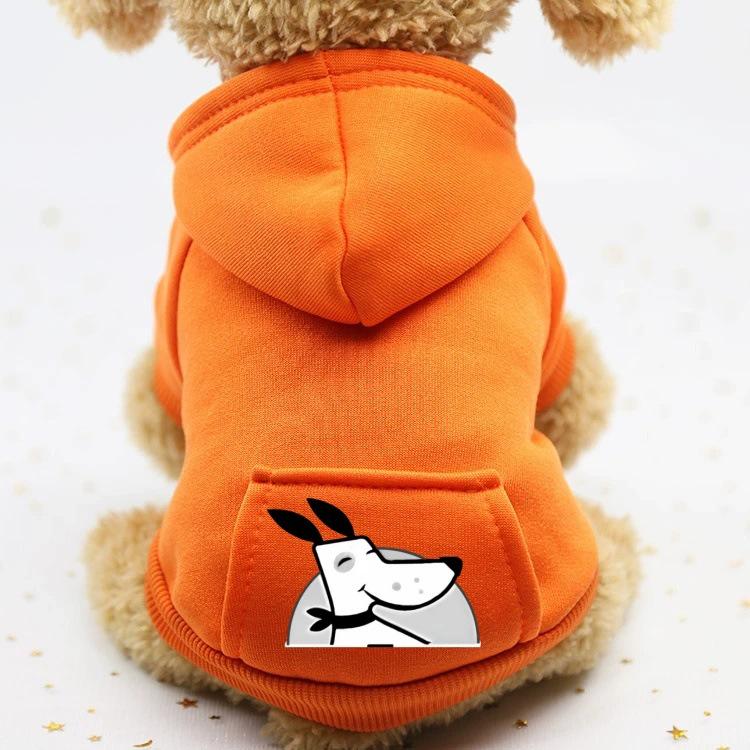 Autumn/Winter Hooded Sporty Pocket Sweatshirt for Dogs and Cats