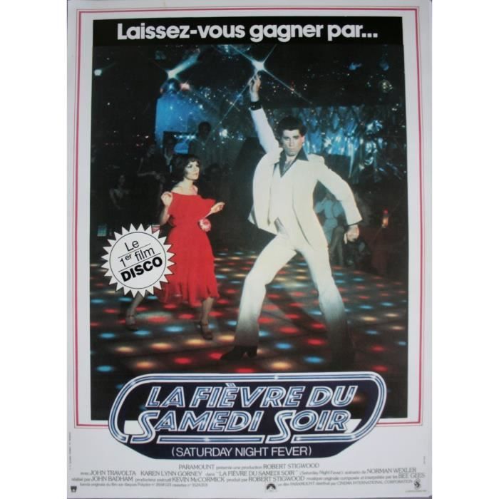

LA FIEVRE DU SAMEDI SOIR Affiche Cinéma Originale ROULEE Petit format 53x40cm Movie poster John Travolta