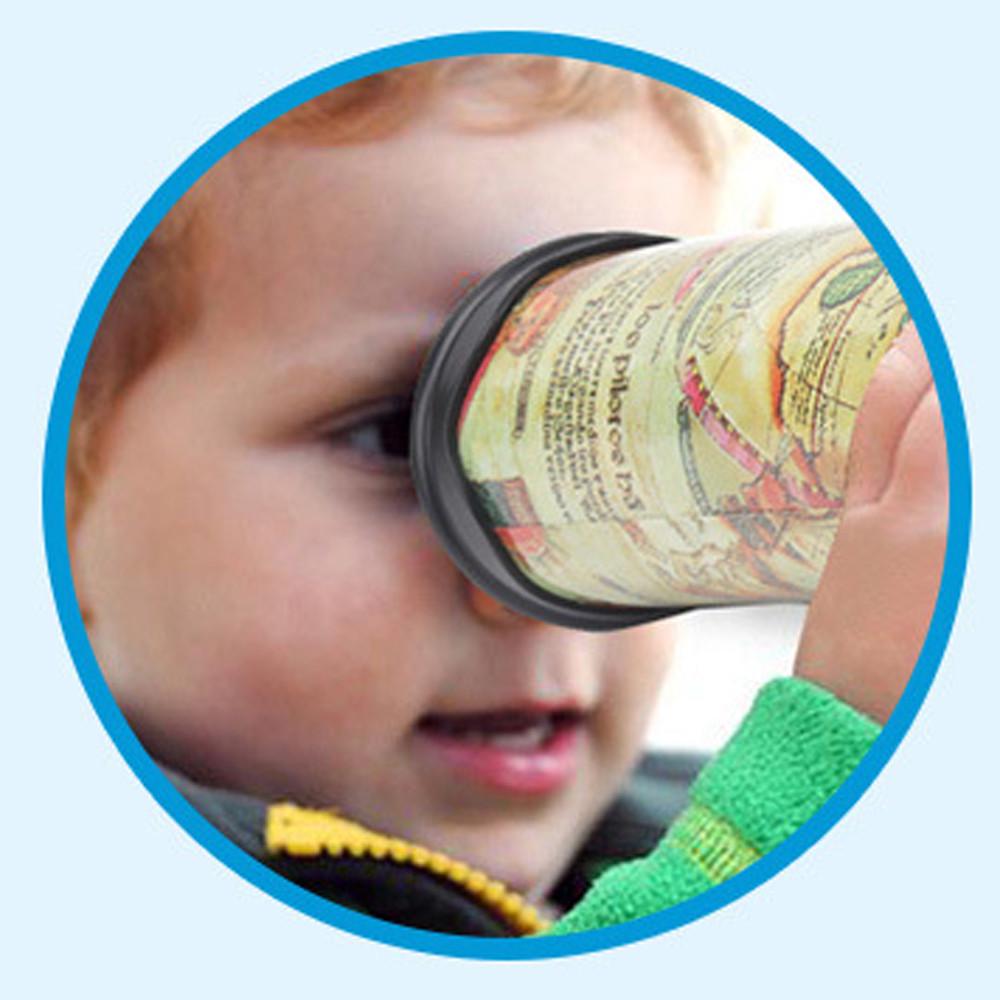 (H0826)Rotierende Phantasie Bunte Welt Magie Kleinkind Sensorischen 3D Phantasievolle Spielzeug