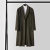 Men's Plus Size Woolen Windbreaker - Autumn/Winter British Style Korean Casual Jacket