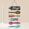 Bless The Food Before Us Wall Art Wooden Hanging Sign Large Wall Hanging Tag  Dining Room Bedroom