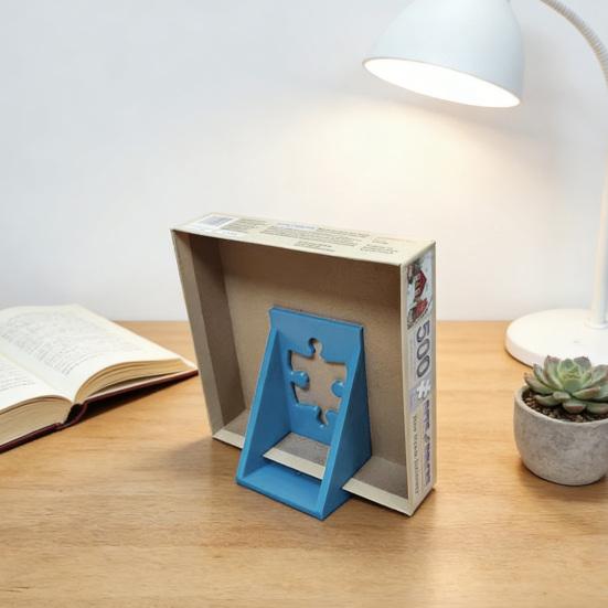 Vše v jednom stojánek na krabici s puzzle, protiskluzový stojánek na víko krabice s puzzle, držák na referenční obrázek bez použití rukou, stolní příslušenství pro plakát, fotorámeček