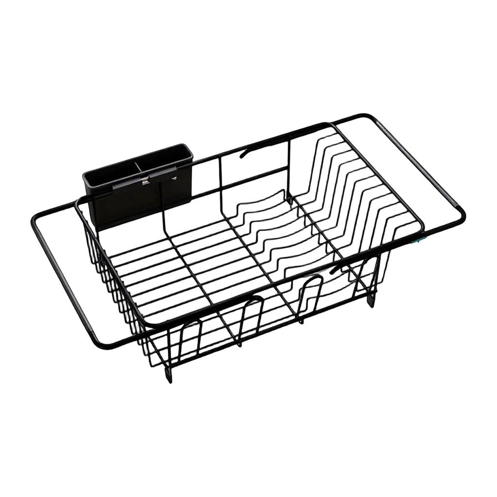 Dish Drying Rack In Sink, Expandable Stainless Steel Dish Drainer For Kitchen Sink