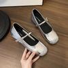 Women's Ballet Style Summer Fashion Single Shoes Beautiful Slip-On Flat Mary Jane Shoes