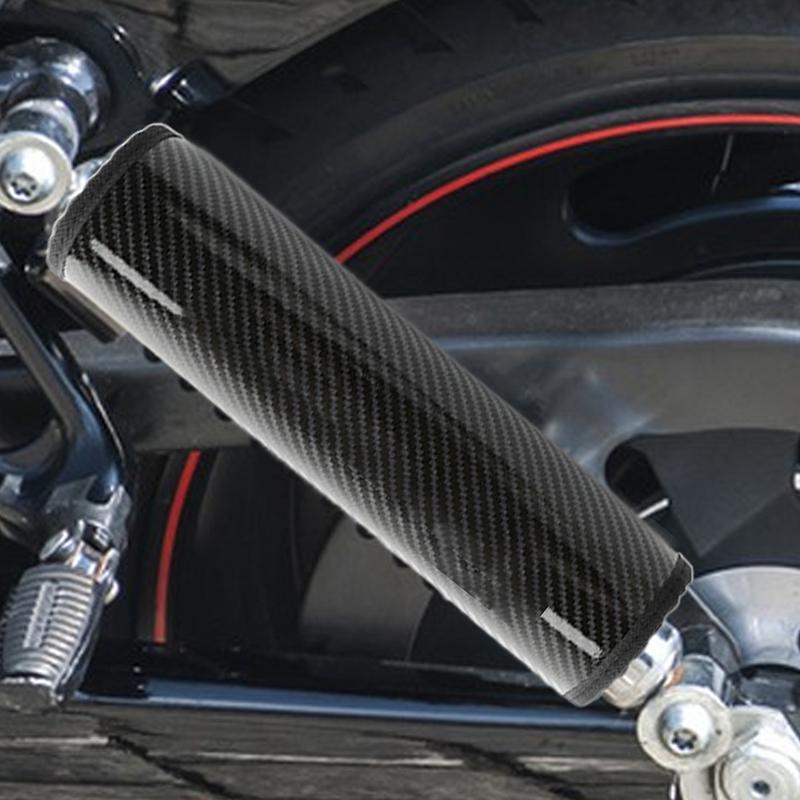Carbon Wrap Waterproof Dustproof Front Forks Cover Adjustable Motorcycle Guard Rod Guard Gaiters Protective Shock Absorber For