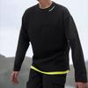 Li Ning CF Series Solid Color Logo Print Round Neck Long Sleeve T-Shirt Men Tops Black ATLT119-2