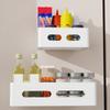 Punch Free Refrigerator Side Storage Rack Wall Mounted Refrigerator Rack  Home