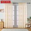 1PC Nuan Series 10% Blackout Fashionable Classic Tulle Versatile Jacquard Sheer Curtain for Kitchen Living Room Bedroom Balcony Window Home Decor