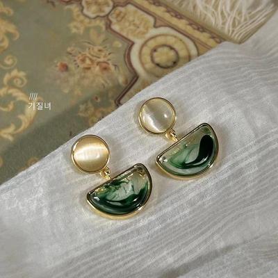 Чарівник країни Оз Позолочені 14K Срібні сережки-пусети 925 проби Креативні Естетичні Ретро