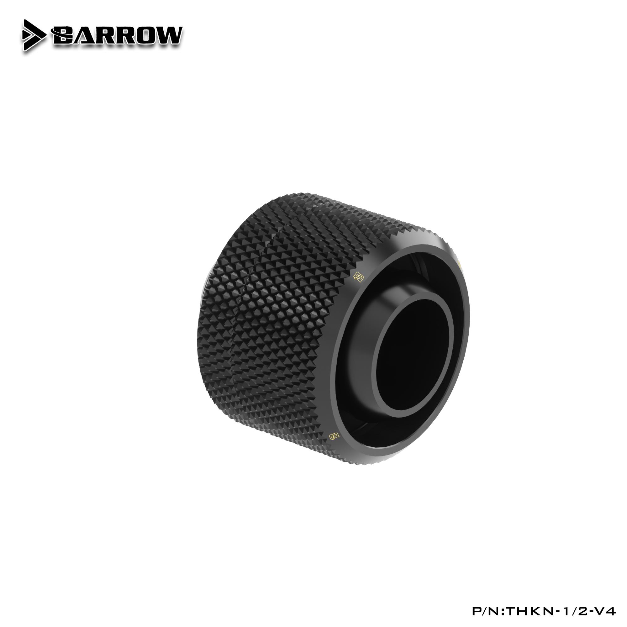 2/4/6/10pcs Barrow 1/2  13x19mm Hose Tube Fittings,Soft Tube Hand Compression Brass Connector For Computer Case,THKN-1/2-V4 2pcs чёрный