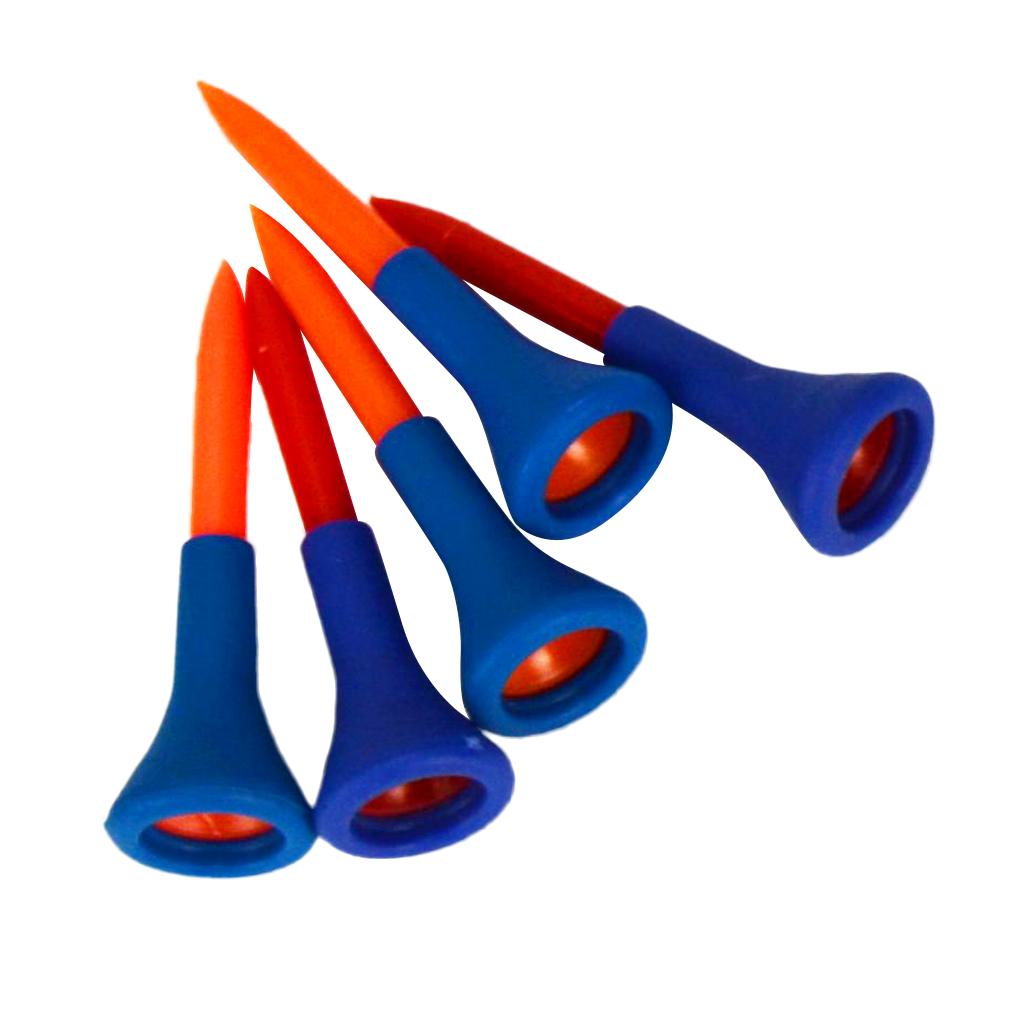 5 Pieces Soft Rubber Cushion Tees Random Color Short Medium Long ,