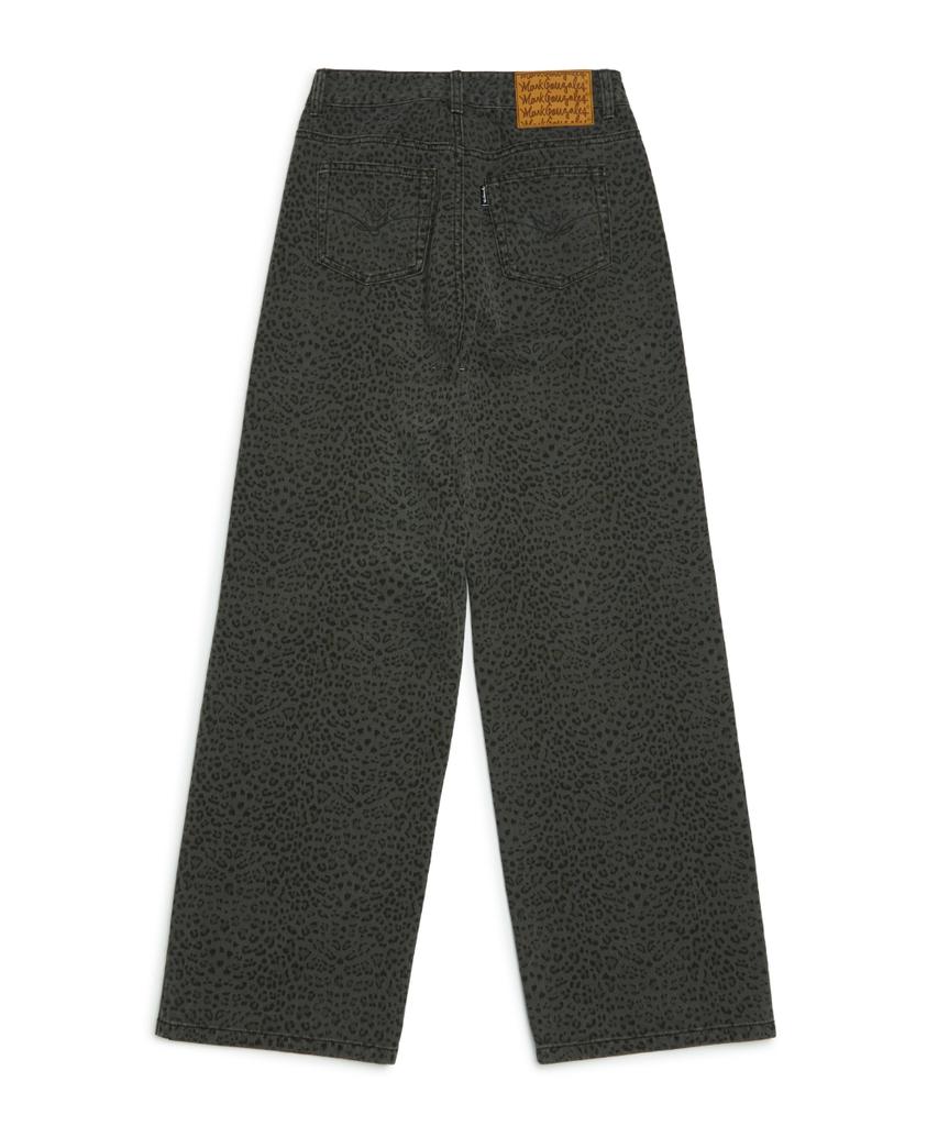 Mark Gonzales Women'S Leopard Pants - Charcoal