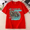 Snuggles And Struggles Cat T Shirt Funny Meme Cat Lover TShirt Unisex Unisex Casual Cotton Short Sleeve Tshirt Comfortrable Tee