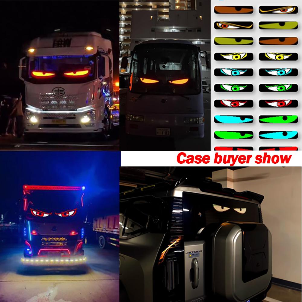 Led Eyes For Truck Led Matrix Panel RGB LED Car Panel DIY Programmable Bluetooth App Control Scrolling Light
