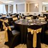 100 Pcs Black Chair Covers, Polyester Spandex Chair Cover, Stretch Slipcovers for Wedding Party Dining Banquet Flat-Front Chair Covers, Fits Chair