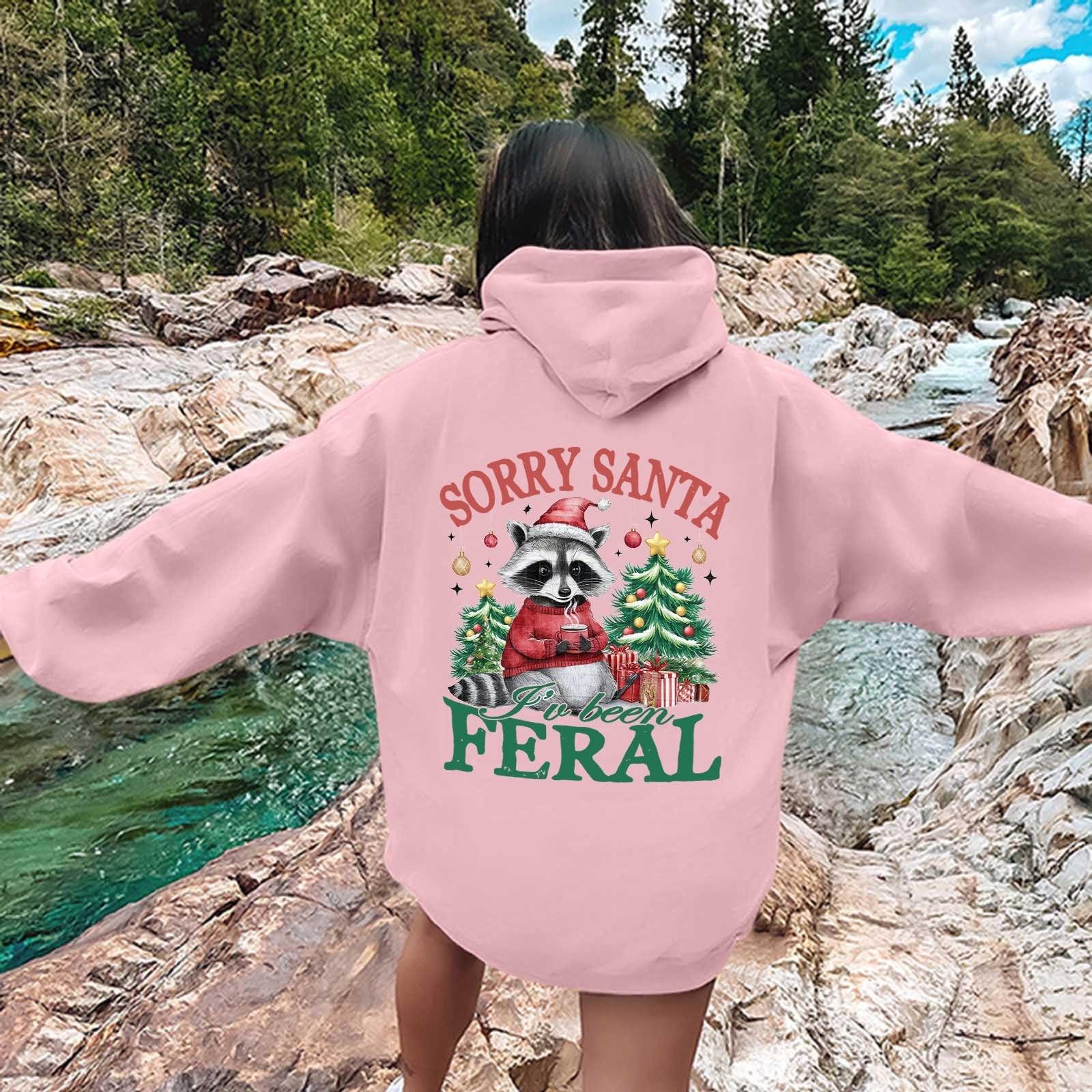 Женская мода легкий длинный рукав пуловер толстовки с капюшоном с карманами графическая — фото 11