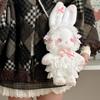 Anime Bag Lolita Rabbit Doll Plush Doll Bag Pearl Chain Oblique Span Bag Plush Backpack Two-dimensional Bag