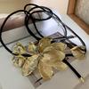 Exaggerated  Flower Belt PU Rope Belt Women Vintage Decorative Dresses Belt