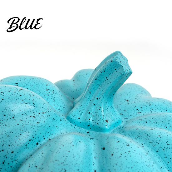 Round Smooth Pumpkin Decor Halloween Ornaments Resin Delicate Texture Stable Sculpture Spotted Ornament Textured Accents for TV Cabinet Wine Table
