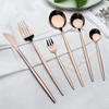 New 36Pcs Mint Gold Cutlery Set Western Silverware Stainless Steel Dinnerware Knife Fork Spoon Tableware Flatware Kitchen Wedding Accessories