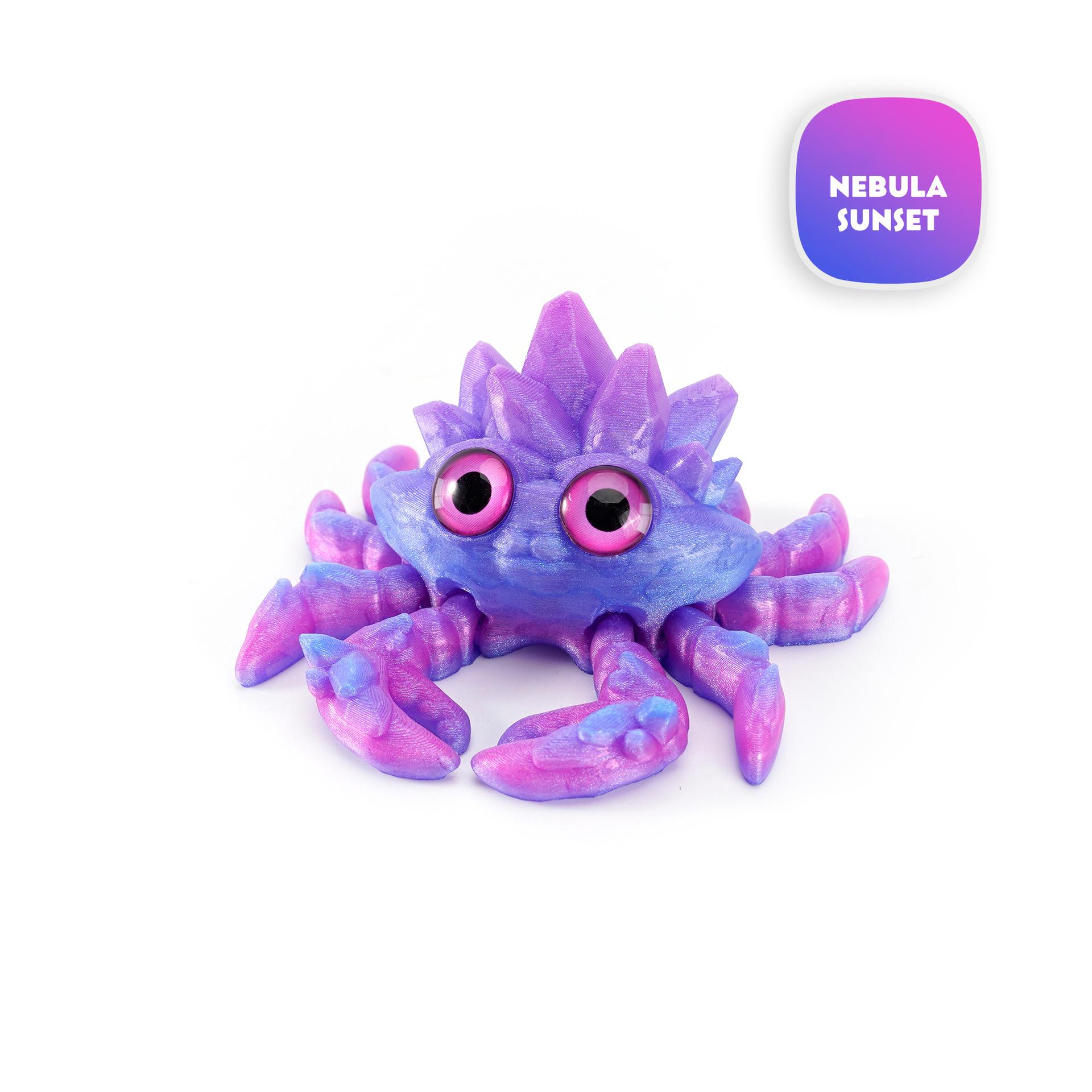 

3D Printing Toys Crystal Gems Crab Joint Movable Model Novelty Adult Plaything Counter-Stress Figurine Miniature Table Ornaments Birthday
